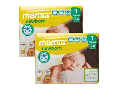 5. Aldi Mamia newborn nappies