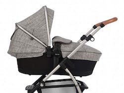 Silver Cross Wayfarer Complete 2-in-1 Pram System With Reclining Pushchair Seat and Newborn Baby Carrycot, Camden