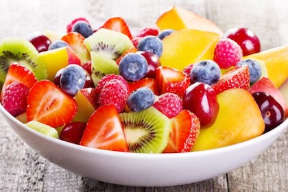 A bowl of mixed fruits